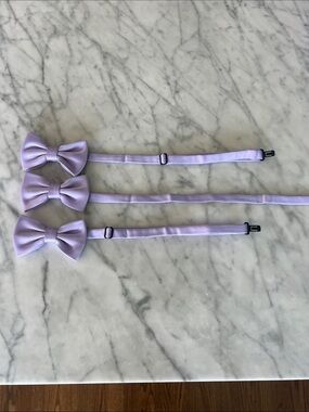 Azazie Lilac Bow Ties for Kids - Set of Three